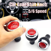 5/6 Speed Car Gear Shift Knob Stick Manual Gear Shifter Leather Red Cover Knob For BMW MINI COOPER R56 R57 R58 R59 R60 R61 2024 - купить недорого