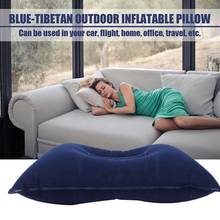 Outdoor Portable Folding Inflatable Pillow Double Sided Flocking Pillow Mini Travel Office Camping Supplies Plane Hiking Ca G4F3 2024 - купить недорого