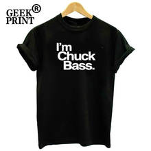 I'M Chuck Bass-Camiseta divertida con letras para mujer, de Gossip Camiseta de chica, camisetas de moda para mujer, envío directo 2024 - compra barato