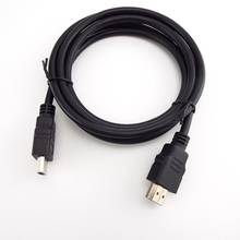 Cable compatible con HDMI, 1,5 M, 1,4 HD, 720, 1080P, adaptador de conector compatible con HDMI, PC TV, negro 2024 - compra barato