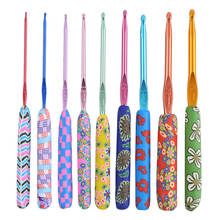 9pcs Sewing Hand Crochet Hook Set Kit Ceramic Handle Needles Aluminum Crochet Hooks Set for Weaving Sewing Braid 2024 - buy cheap