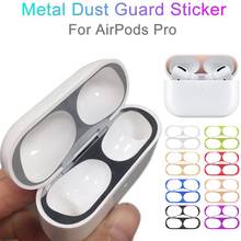 Ultra Thin Skin Protective Cover Metal Film Sticker 18K Gold Plated Dust Guard For AirPods Pro Protective Film for Air pods 2024 - buy cheap
