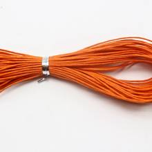 100 метров оранжевый вощеный хлопковый шнур для бисероплетения 1 мм для браслета ожерелья 2024 - купить недорого