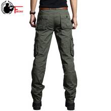 Summer Cargo Pants Men Military Style Straight Fit Baggy Cargo Long Trousers Male Side Many Pocket Jogger Black Army Green Khaki 2024 - buy cheap