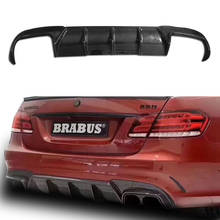 For Benz W212 E260 E300 E63 AMG 2014 2015 2016 Carbon Fiber Rear Spoiler Diffuser Bumper Guard Protector Skid Plate Bumper Cover 2024 - buy cheap