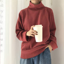 Водолазка трикотажные джемперы для женщин свитер Повседневный свободный длинный рукав летучая мышь вязаные пуловеры уличная 2024 - купить недорого