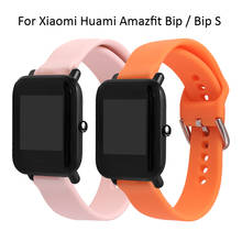Ремешок силиконовый для смарт-часов Amazfit Bip S, сменный Браслет Для Xiaomi Huami Amazfit Bip/GTS/GTR 42 мм, браслет для наручных часов 2024 - купить недорого
