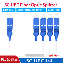 Cabo divisor para fibra ótica, conector de aço sem bloqueio sc/upc, 1x8 mini diferencial, 10 peças, novo 2024 - compre barato