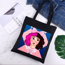 Melanie Martinez Simple Women Package Elegant Canvas Bag Handbags Shoulder Bags Casual Shopping Girls Handbag Black 2024 - buy cheap