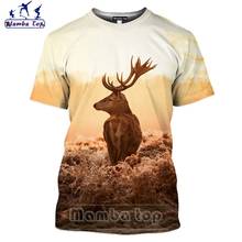 Mamba Top 3D Print Animal Deer Tshirt Men Women T Shirt Cosplay Jungle Snowfield Hunt Forest Antelope Camouflage Home Sportswear 2024 - buy cheap