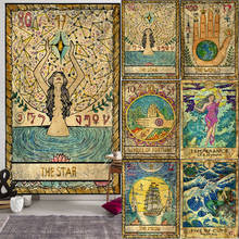 Tapete de parede para cartas de tarô, tapete de yoga e praia para adivinhação da astrologia 2024 - compre barato