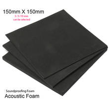 Soundproofing Foam 3/5/10mm Acoustic Foam 150x150mm Sound Treatment Studio RoomKTVAudio Absorption Wedge Tiles Polyurethane Foam 2024 - buy cheap