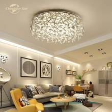Romântico luzes de teto led nordic vidro cristal de alumínio flor neve luminária interior quarto sala estar lâmpadas lustre