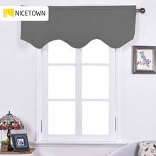 NICETOWN 13 Colors 1PC Kitchen Room Darkening Valance Rod Pocket Curtain Drape for Home Small Window Decorations Morden Sheer 2024 - buy cheap