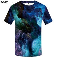 QCIV Brand Galaxy T shirt Men Universe Tshirts Casual Space Tshirt Printed Psychedelic Shirt Print Nebula Funny T shirts 2024 - buy cheap