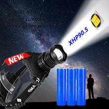 Новый налобный фонарь xhp90,5, светодиодный налобный фонарь 18650, USB, перезаряжаемый фонарик, фонарик XHP90 xhp70, высокомощный фонарь 2024 - купить недорого