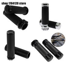 Motorcycle CNC Handlebar Hand Grip 1'' 25mm Handle Bar Grips For Harley Sportster 883 1200XL Touring Street Glide Dyna Softail 2024 - buy cheap