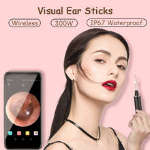 Wireless Smart Visual Ear Sticks/Spoon Endoscope 300W HD Lens Earpick Mini LED Camera Otoscope Waterproof Ear Cleaner Picker APP 2024 - buy cheap