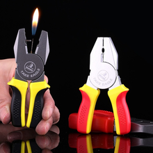 Personalized Creative Vise Electronic Open Flame Lighter Smoking Accessories Gadgets for Men Briquets Et Accessoires Fumeurs 2024 - buy cheap