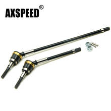 AXSPEED 1Set HD Steel Front Axle Universal Joint CVD Shaft for Axial Wraith 1/10 RC Crawler Car Upgrade Parts 2024 - buy cheap