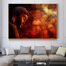 Абстрактная Будда настенная Картина на холсте буддистские искусства фотообои и принты настенные картины для домашнего декора 2024 - купить недорого
