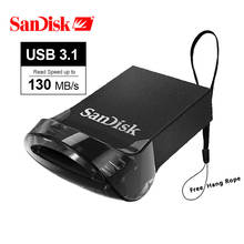 SanDisk CZ430 USB 3.1 Flash Drive  Pendrive Memory mini USB 16GB 32GB 64GB 128GB Pen Drive Up to 130MB/s Tiny Memory Stick 100% 2024 - buy cheap