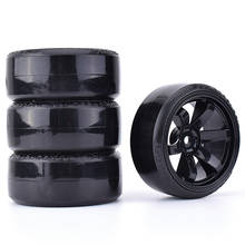 Austar-pneu de roda rígida para carros, 4 peças, aro, para 1/10, hsp, tamiya, hpi, manual sho, on-road, drift rc 2024 - compre barato