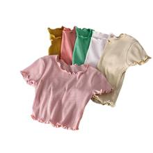 2022 New Cotton T-Shirt Women Casual Clothing Round Neck Short Sleeve TShirt Female Summer Crop Top 2024 - buy cheap