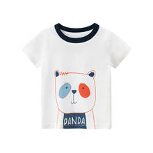 2-9T Toddler Kid Baby Boy Clothes Bear Cartoon Summer Top Short Sleeve T Shirt Cotton White tshirt Cute Sweet Casual Outfit 2024 - buy cheap