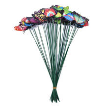 Hermoso ramo de mariposas para jardín, macetero Multicolor, estacas de mariposa Whimsical, decoración 2024 - compra barato
