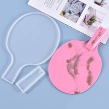 DIY Ping Pong Racket Casting Silicone Mould Crafts Making Tools Crystal Epoxy Resin Mold 2024 - buy cheap