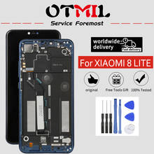 Pantalla LCD Original para Xiaomi Mi 8 Lite 8X, con Marco, montaje de digitalizador táctil, piezas de reparación de 10 puntos táctiles 2024 - compra barato