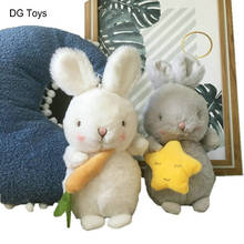 2 шт./компл. милый пушистый кролик плюшевые мягкие детские игрушки успокаивающие длинные плюшевые объятия звезда морковка Кролик Куклы Игрушки для новорожденных подарок 2024 - купить недорого