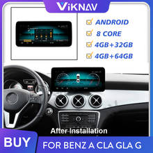 Reproductor multimedia de vídeo para coche, sistema android, radio automática para Mecerdes Benz A CLA GLA G 2013 2014 2015, unidad principal de navegador GPS 2024 - compra barato