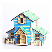 Игрушки-модели "сделай сам", 3D деревянная головоломка-Лесная хижина, деревянные наборы, модель, развивающая головоломка, игра для сборки, игрушки, подарок для детей и взрослых P2 2024 - купить недорого