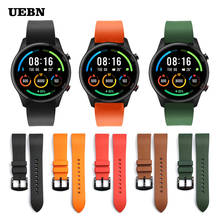 UEBN Fluorine Rubber Strap for Xiaomi Mi Watch Color Strap Bracelet for Mi Watch sports edition Watchbands 2024 - buy cheap