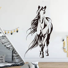 Adesivo de parede de animais de estimação, grande cavalo, selva, animal, unicórnio, decalque para quarto, decoração de vinil 2024 - compre barato