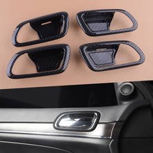 4pcs Carbon Fiber Style Inner Door Handle Bowl Cover Trim Frame Sticker Car Styling Fit For Jeep Grand Cherokee 2014-2018 2024 - buy cheap