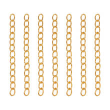 Pandahall-extremos de hierro con extremos giratorios, 100 hebras, 50x3,5mm, conectores de cadenas extensoras para fabricación de joyas, accesorios para pulseras Diy F80 2024 - compra barato