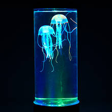 2021 LED Jellyfish Lava Lamp Colorful Bedroom Night Light Simulation Jellyfish Aquarium Tank Light For Home Bedroom Office Decor 2024 - buy cheap