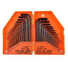 30 In 1 Hex Allen Key Sets Metric Wrench Flat Head Chrome Vanadium Steel Durable Black Surface Orange Box L-shaped CRV 2024 - buy cheap