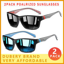2 PACK Sport Style Polarized Mens Sunglasses Fashion DUBERY Brand Design Sun Glasses Lightweight Frame UV400 Outdoor Goggles 2024 - buy cheap
