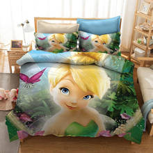 Disney Tinker Bell Fairy Secret of the Wings Bedding Sets Duvet Cover and Pillowcase Full Size Bed Set Comforter Set for Bedding 2024 - buy cheap