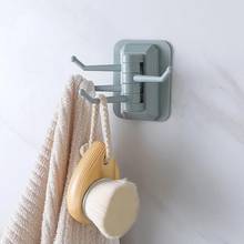 Seamless Adhesive Hook Rotatable Strong Stick Hook Kitchen Wall Hanger Load Bearing 3KG Bathroom Kitchen Hooks Home Storage 2024 - buy cheap