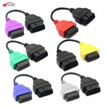 6PCS/lot fiatecuscan OBD2 Connector plus 16Pin OBD2 to 3Pin OBD1 Diagnostic Adapter Connector Cable For Fiat Alpha Romeo 2024 - buy cheap