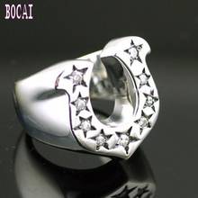 Imports of Thailand 925 sterling silver lucky horseshoe Thai silver ring 2024 - buy cheap