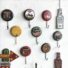 Gancho de cabide retrô de metal, para garrafa de cerveja, decoração de parede 2024 - compre barato