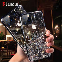 KJOEW-funda brillante de lentejuelas para iPhone, carcasa transparente de TPU suave, con purpurina, para 11 Pro, Xs, Max, X, XR, 8, 7 Plus, 6, 6s 2024 - compra barato