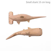 Shark Model Hand Carved Wooden Home Decoration Whale Shark Home Decoration Crafts 15*5*5 Vivid Holiday Gift 2024 - buy cheap