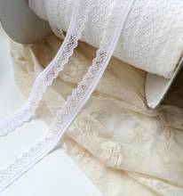 Hot Sale 5 Meters New Pure White Elastic Lace Trim Applique Embroidery Lace Trimming Fabric Sewing Crafts 2cm Width 2024 - buy cheap